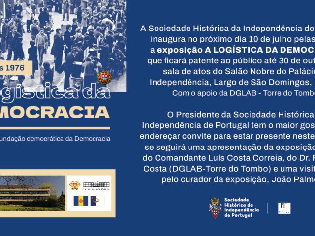 Convite exposição A LOGÍSTICA DA DEMOCRACIA